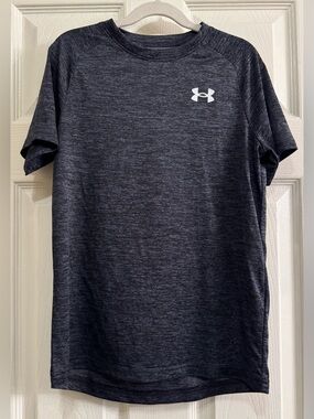 Under Armour Boys UA Tech 2.0 Short Sleeve Tee, Color: Black/White, Size: Medium